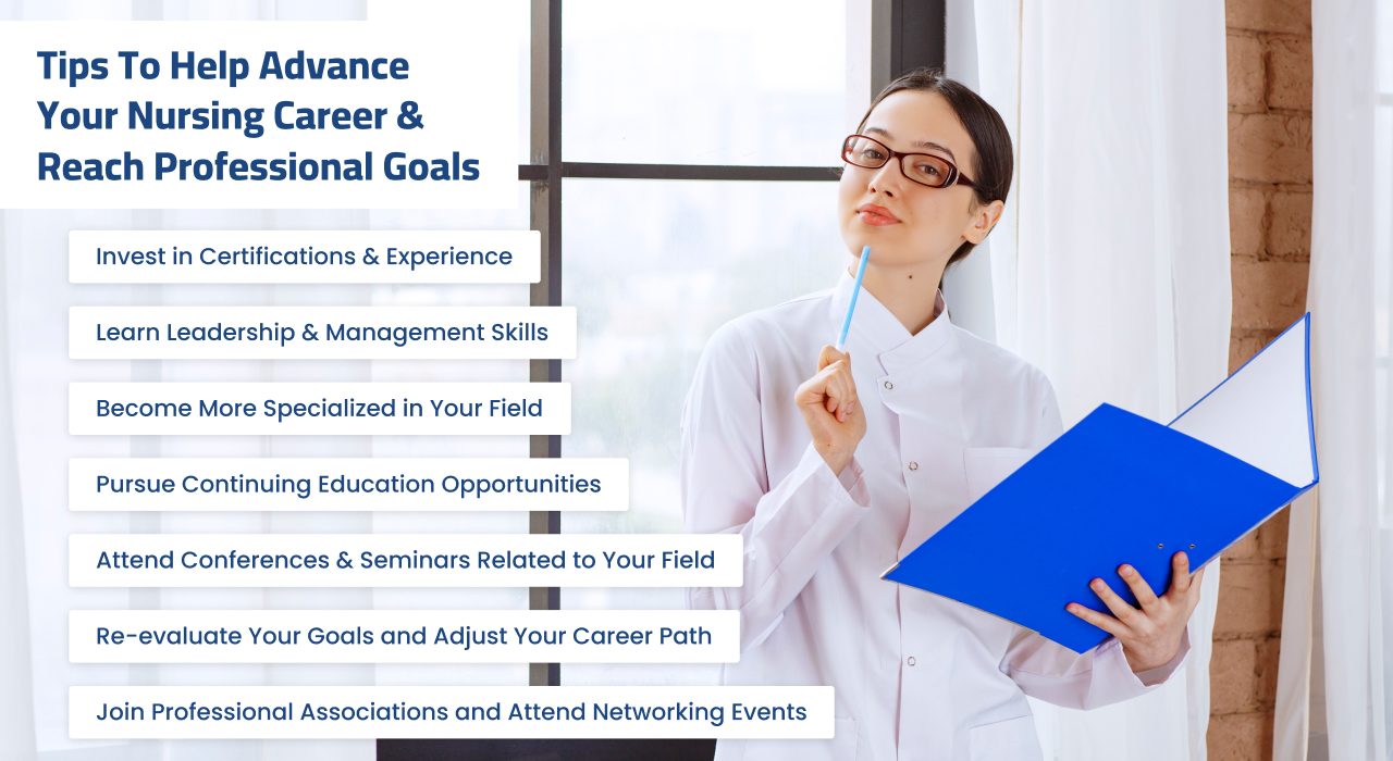 7 Tips to Help Advance Your Nursing Career and Reach Professional Goals