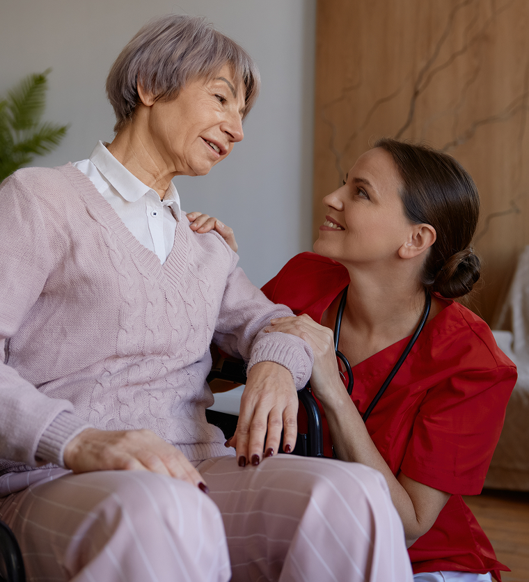 Nurse providing complex care